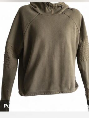 Puma Olive Green Pullover Hoodie